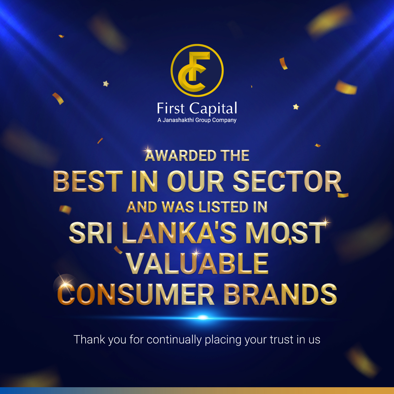 ‘BEST IN OUR SECTOR’ AND ENTERED THE LIST AS ONE OF ‘SRI LANKA’S MOST VALUABLE CONSUMER BRANDS’ BY LMD’S